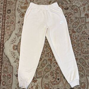 Nike Kids Jogger Sweatpants Large Beige